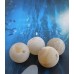 Ronde 10 - Agate naturelle givrée beige (5 pces) 